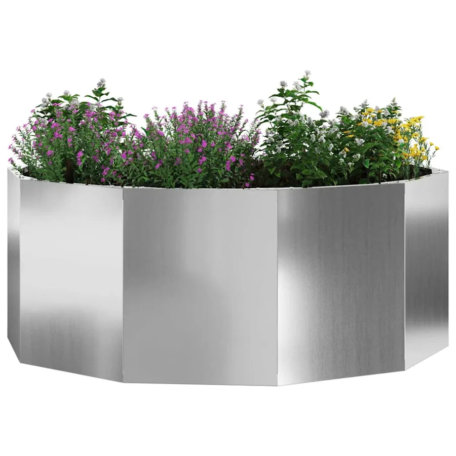 Jardinière Argent 90 x 90 x 35 cm Acier galvanisé - 3