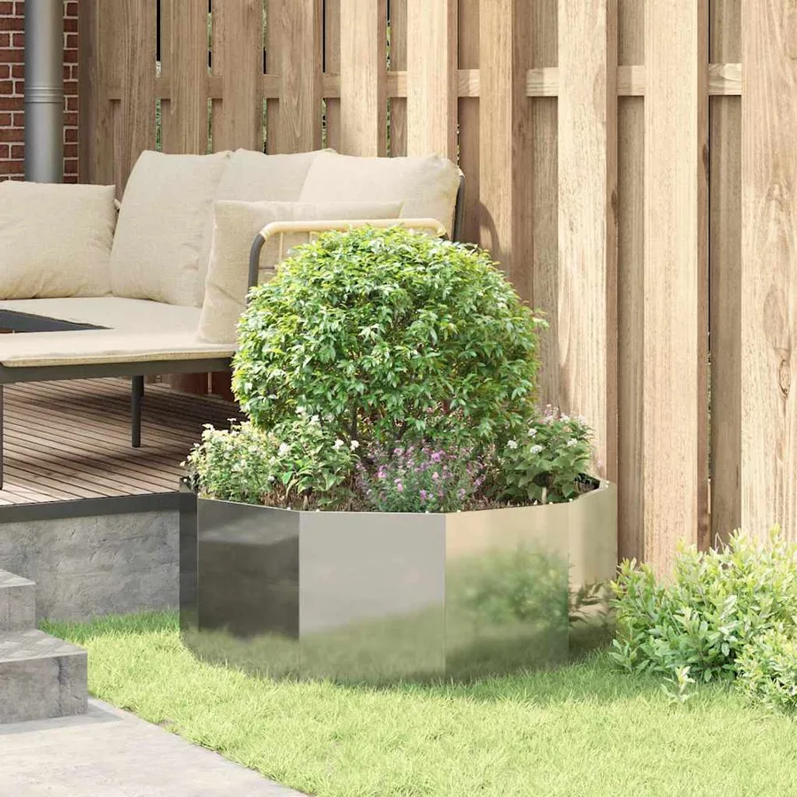 Jardinière Argent 90 x 90 x 35 cm Acier galvanisé - 4