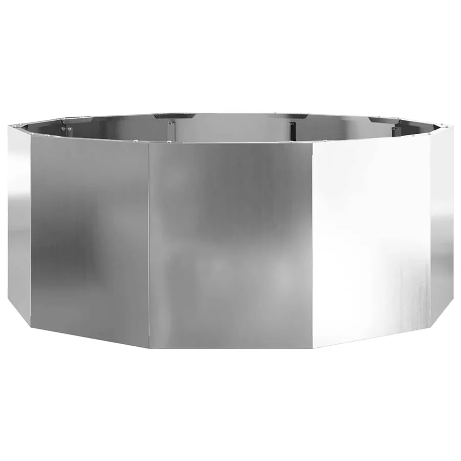 Jardinière Argent 90 x 90 x 35 cm Acier galvanisé - 5
