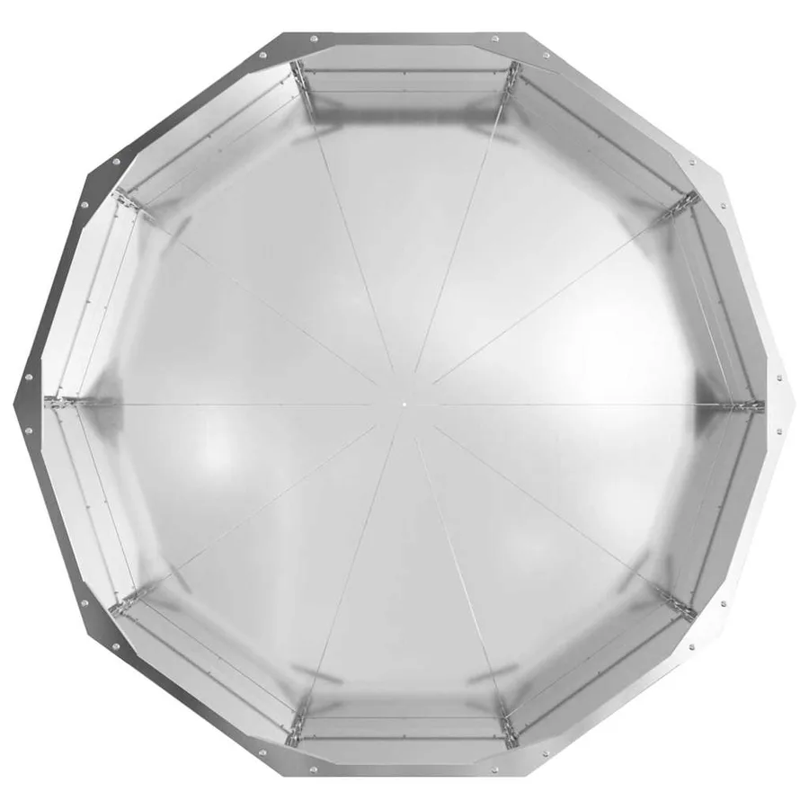 Jardinière Argent 90 x 90 x 35 cm Acier galvanisé - 6