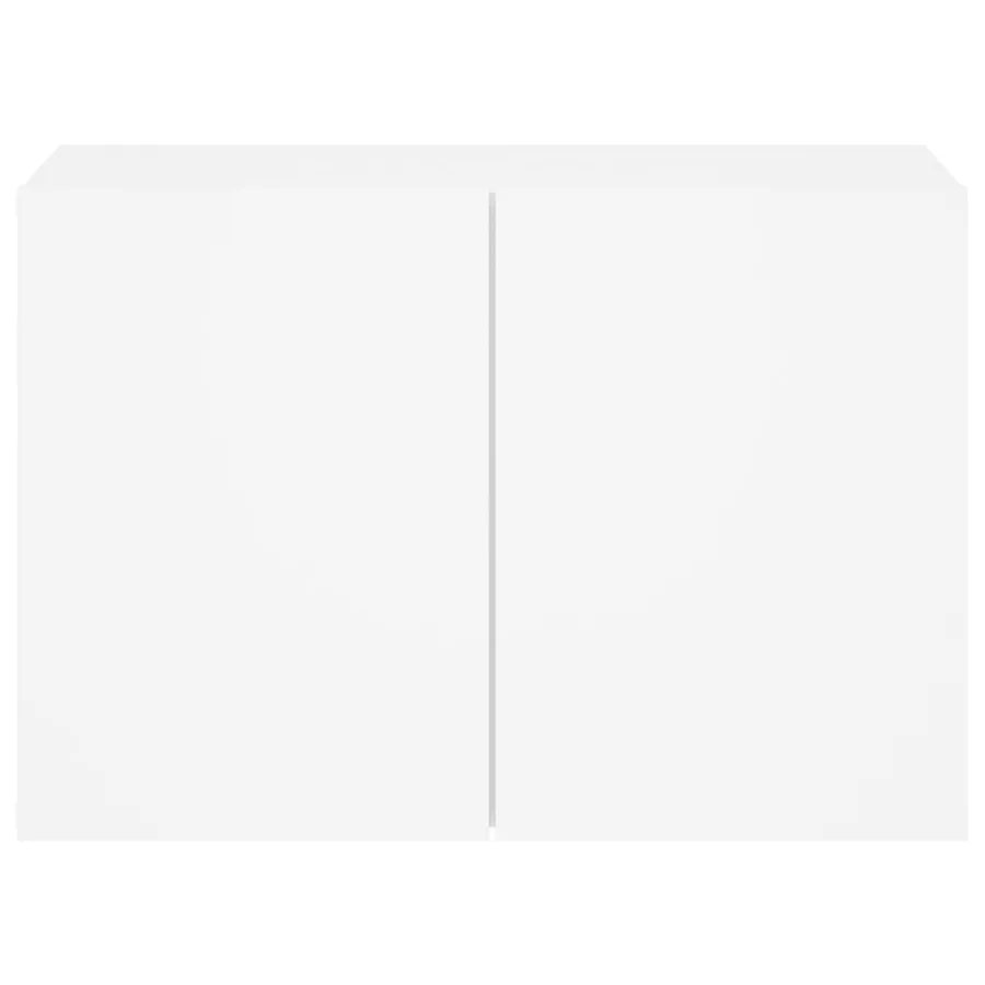 Meuble TV mural blanc 60x30x41 cm - 6