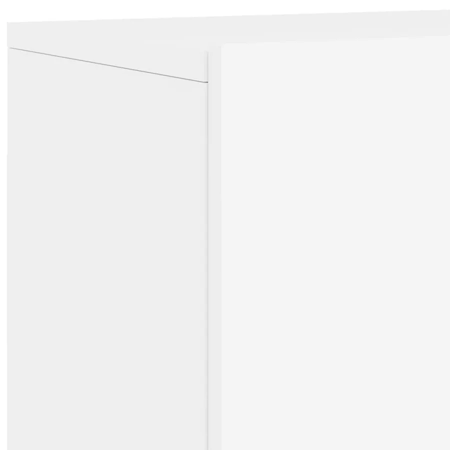 Meuble TV mural blanc 60x30x41 cm - 9