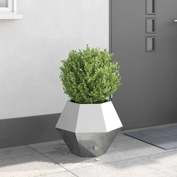 Jardinière Argent 50 x 50 x 40 cm Acier galvanisé
