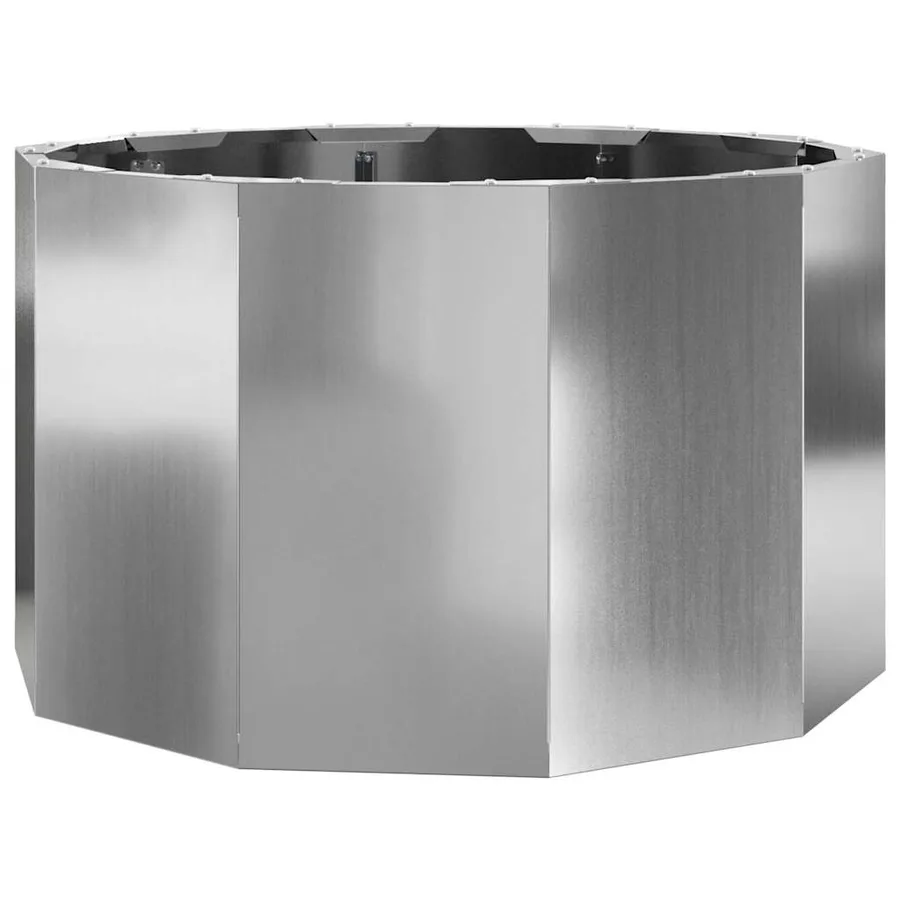 Jardinière Argent 60 x 60 x 35 cm Acier galvanisé - 2