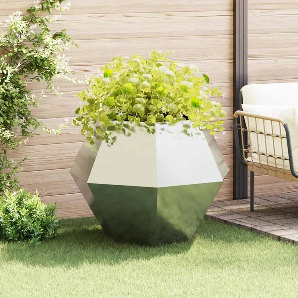 Jardinière Argent 100 x 100 x 80 cm Acier galvanisé