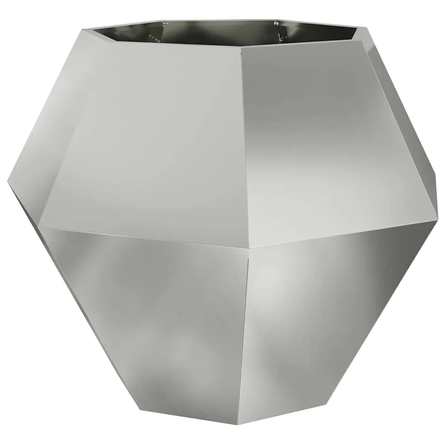 Jardinière Argent 100 x 100 x 80 cm Acier galvanisé - 2