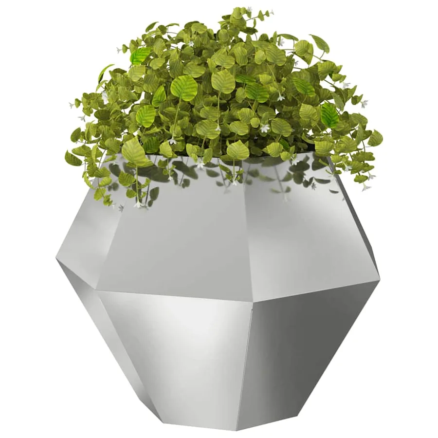 Jardinière Argent 100 x 100 x 80 cm Acier galvanisé - 3