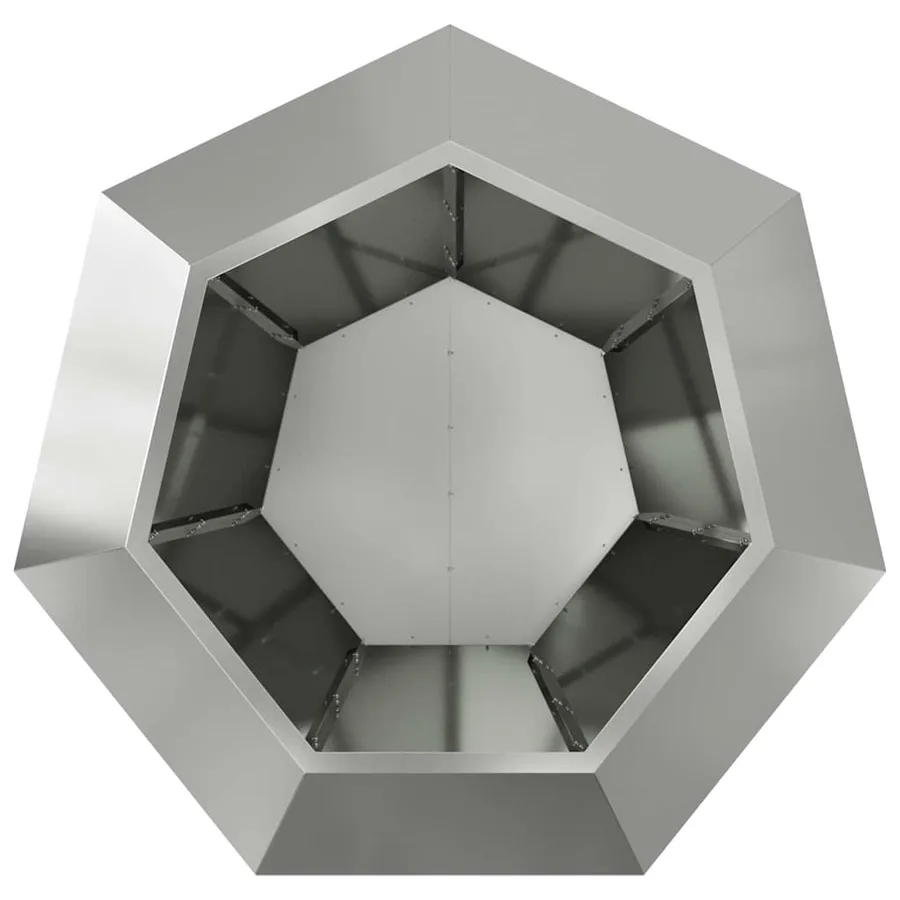 Jardinière Argent 100 x 100 x 80 cm Acier galvanisé - 6