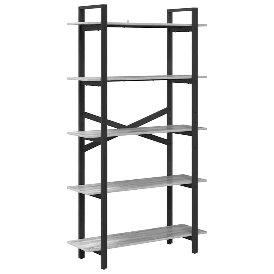 Étagère Gris Sonoma 100 x 33,5 x 178 cm Bois d'ingénierie - 2