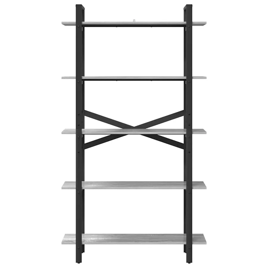 Étagère Gris Sonoma 100 x 33,5 x 178 cm Bois d'ingénierie - 5