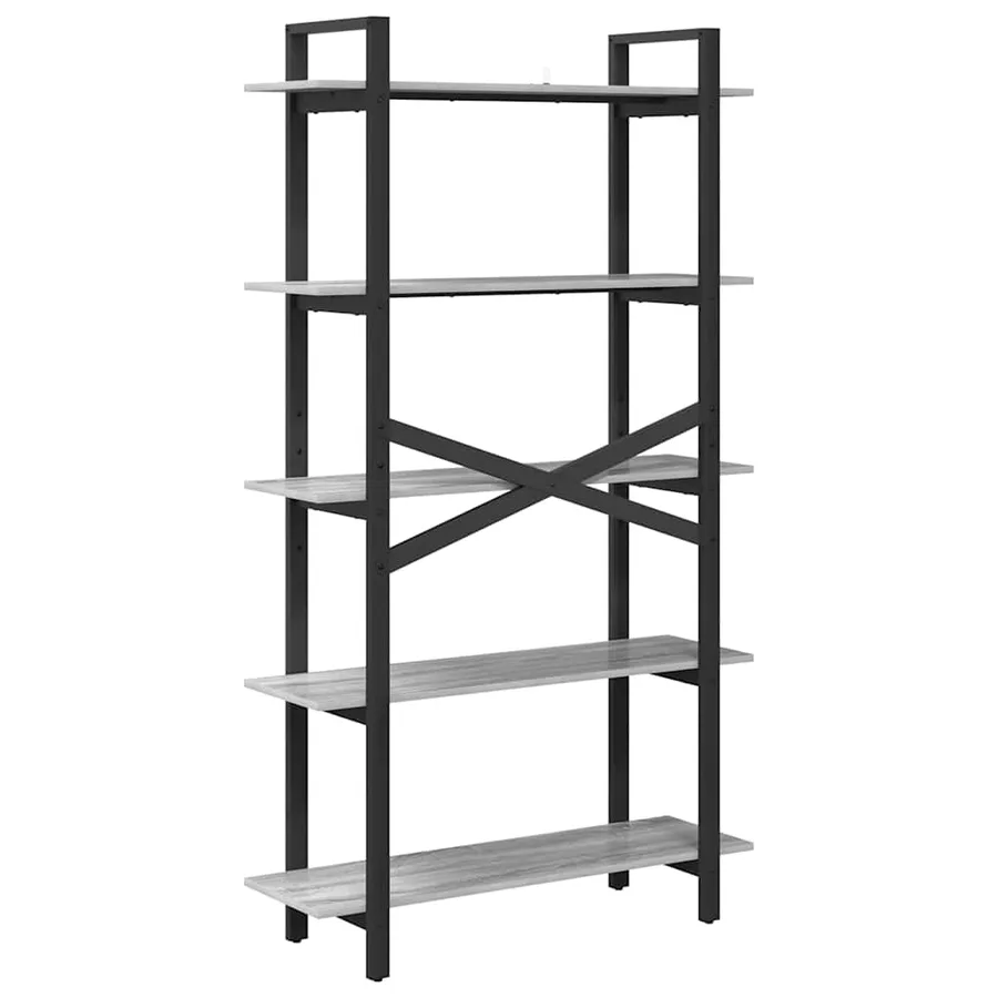 Étagère Gris Sonoma 100 x 33,5 x 178 cm Bois d'ingénierie - 7