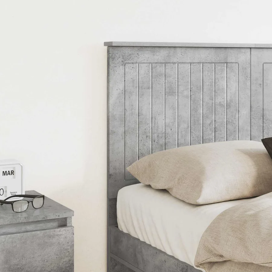 Tête de lit Gris béton 135 cm Bois d'ingénierie - 3