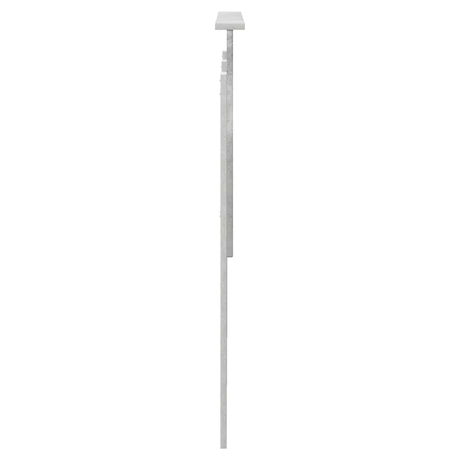Tête de lit Gris béton 135 cm Bois d'ingénierie - 5
