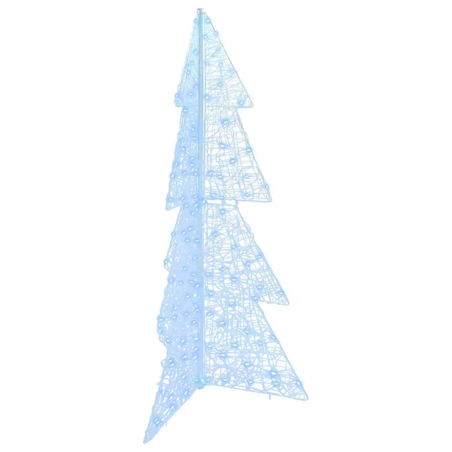 Sapin de Noël avec 160 LED Blanc Froid 150 cm Acrylique - 2