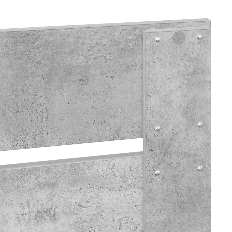 Tête de lit Gris béton Bois d'ingénierie - 7