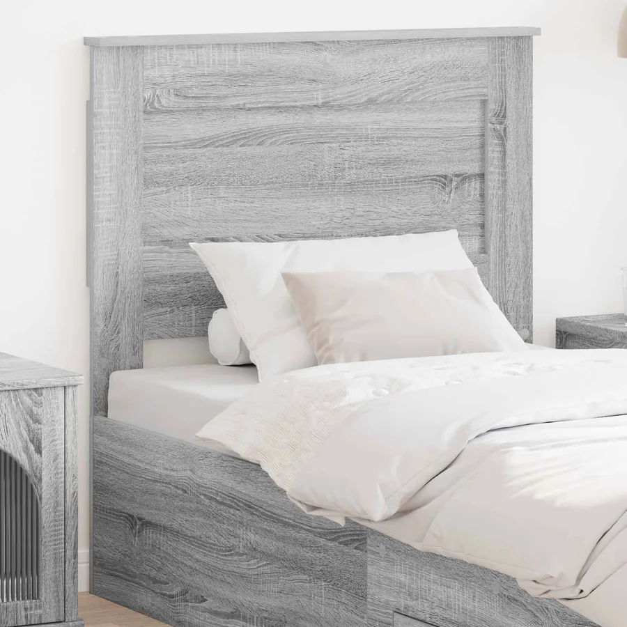 Tête de lit Gris Sonoma 80 cm Bois d'ingénierie