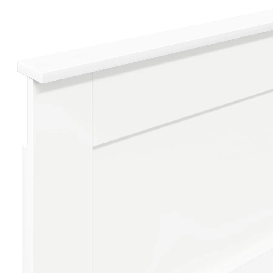 Tête de lit avec tête de lit Blanc 80 cm Bois d'ingénierie - 7