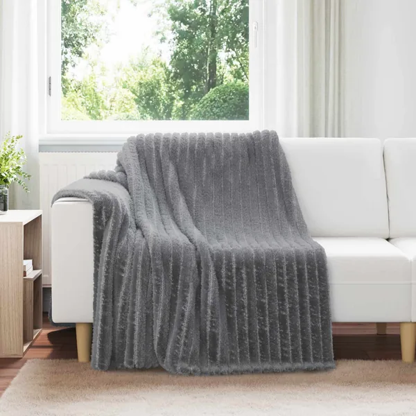 Jeté Gris foncé 200 x 150 cm Toison