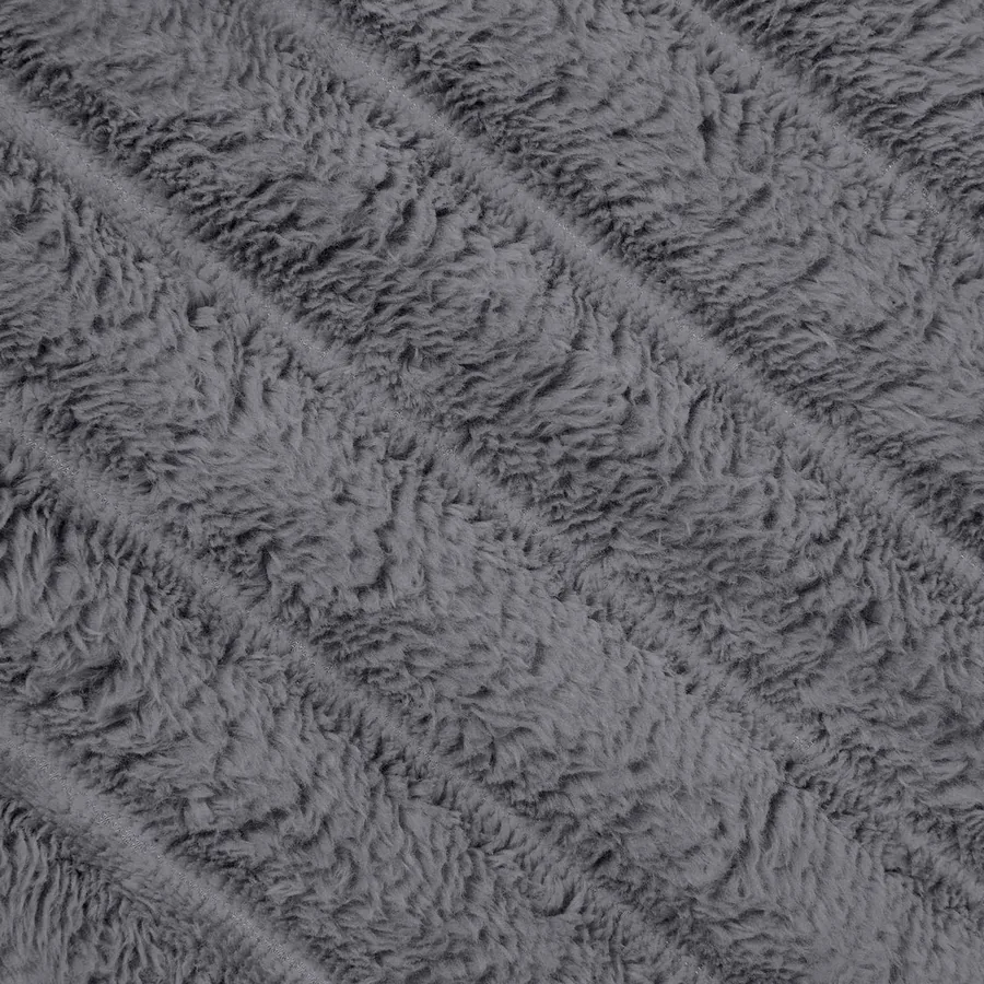 Jeté Gris foncé 200 x 150 cm Toison - 7