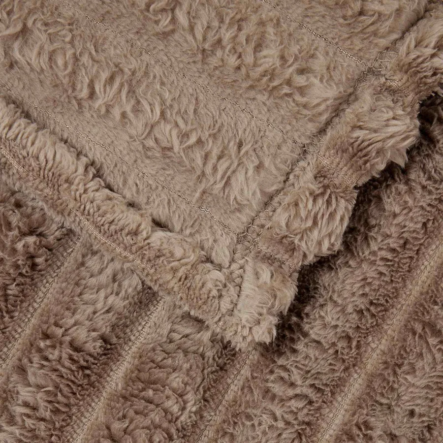 Jeté Camel 200 x 150 cm Toison - 5