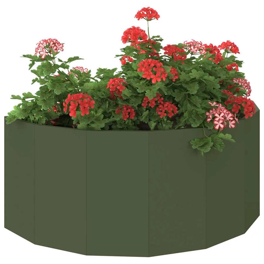 Jardinière Vert olive 90 x 45 x 35 cm Acier - 3
