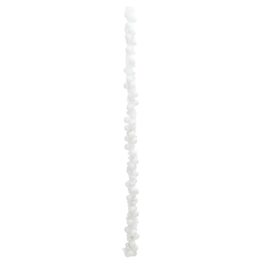 Guirlande de Boules de Noël Blanc 186 cm Polystyrène - 4