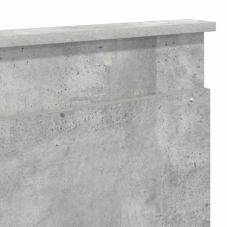 Cadre de lit avec tête de lit Béton 180 x 200 cm Pin massif - 11