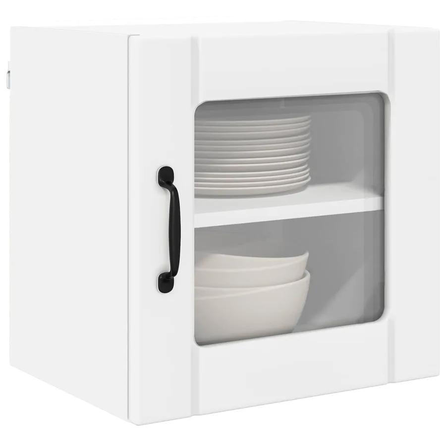 Cabinet en verre mural LUCCA Blanc 40 x 31 x 40 cm - 3