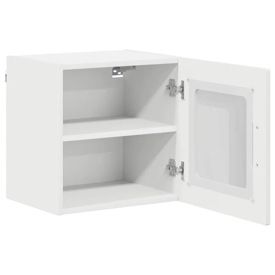 Cabinet en verre mural LUCCA Blanc 40 x 31 x 40 cm - 5