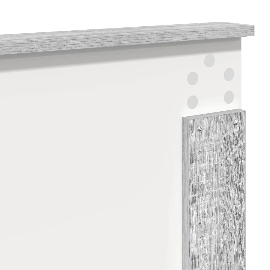 Cadre de lit Gris Sonoma 160 x 200 cm Bois Ingénierie - 12
