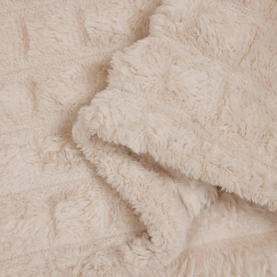Couvertures à jeter 6 pcs Beige 200 x 150 cm Toison - 7