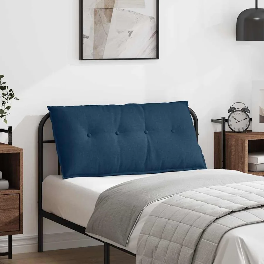 Coussin de Dos Bleu 100 x 19 x 50 cm tissu