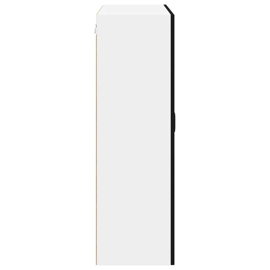 Cabinet en verre mural LUCCA Noir 80 x 31 x 100 cm - 7