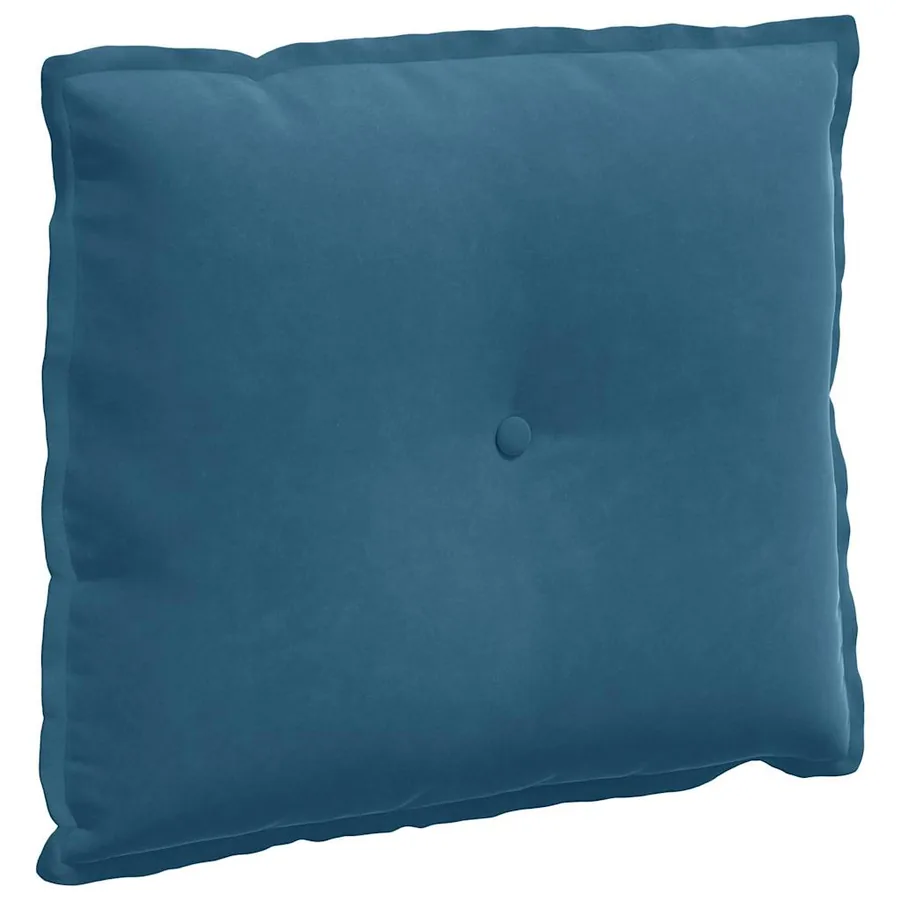 Coussin de Dos Bleu 60 x 50 cm Tissu en velours côtelé - 2