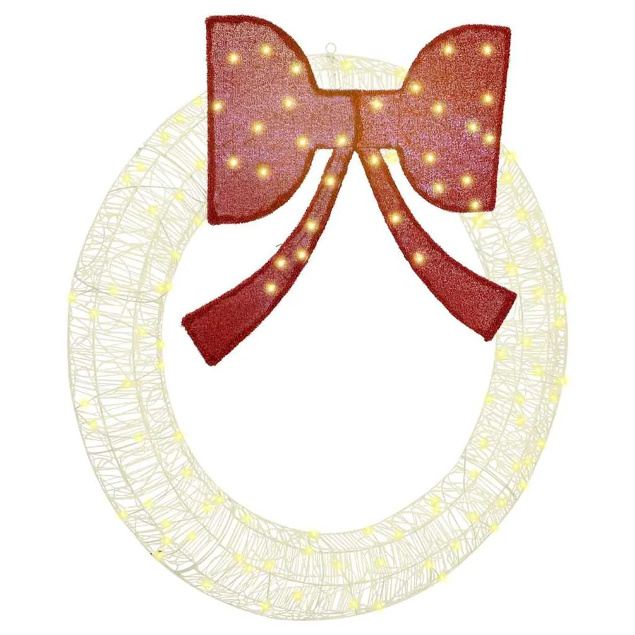 Couronne avec 150 LED Blanc chaud 120 cm Acrylique - 2