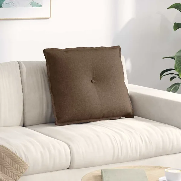 Coussin de Dos Marron 60 x 19 x 50 cm tissu