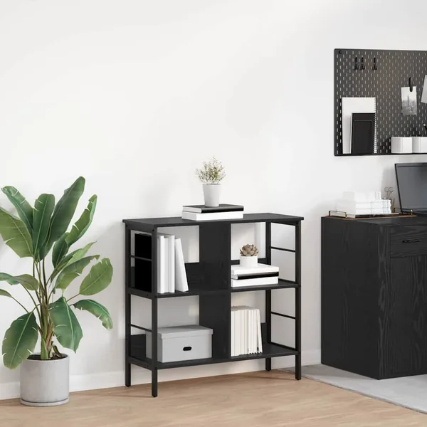 Étagère Chêne noir 82 x 32 x 79 cm Bois d'ingénierie