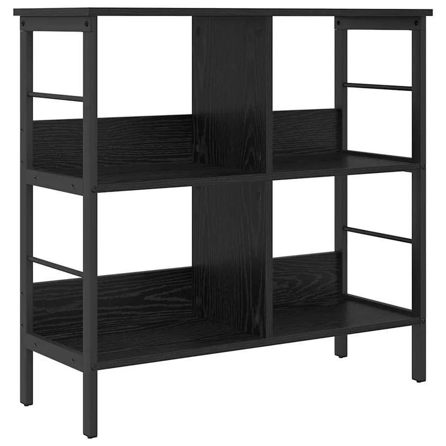 Étagère Chêne noir 82 x 32 x 79 cm Bois d'ingénierie - 2