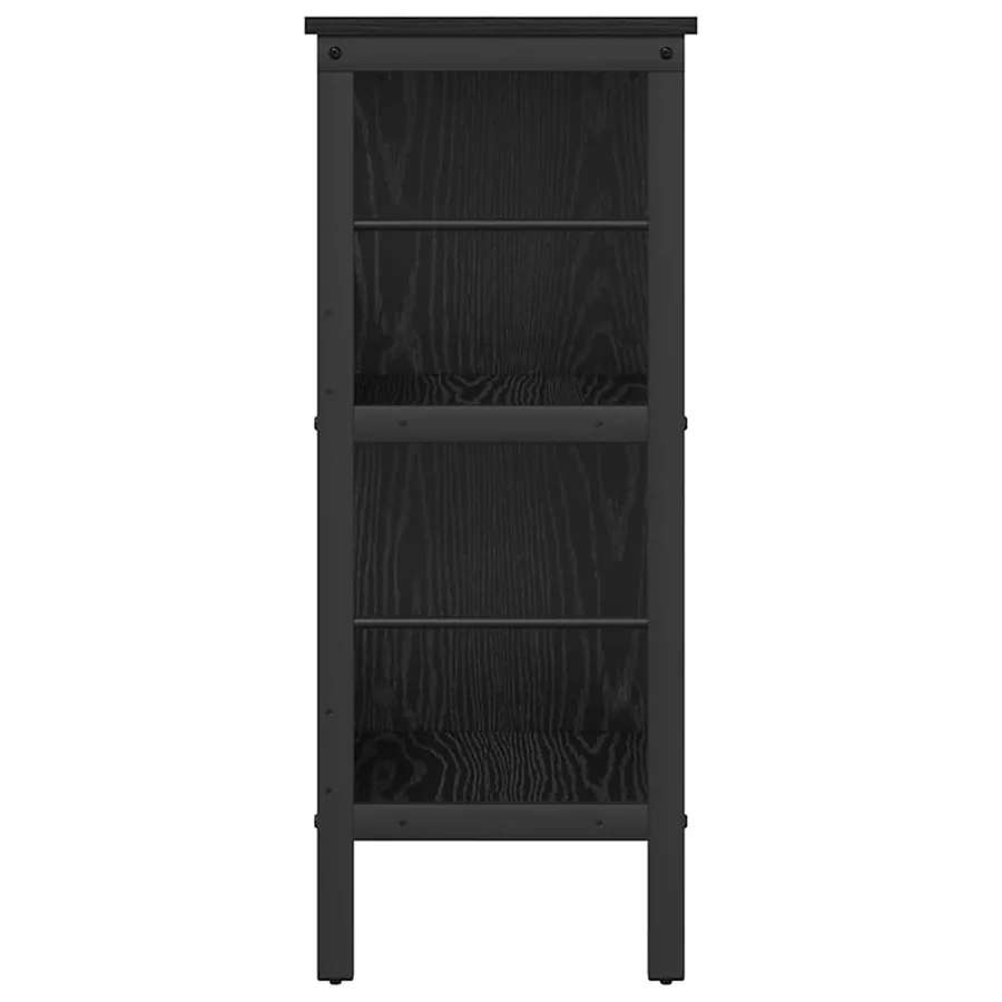 Étagère Chêne noir 82 x 32 x 79 cm Bois d'ingénierie - 6