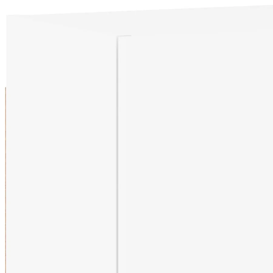 Unités murales TV 5 pcs blanc bois d'ingénierie - 11
