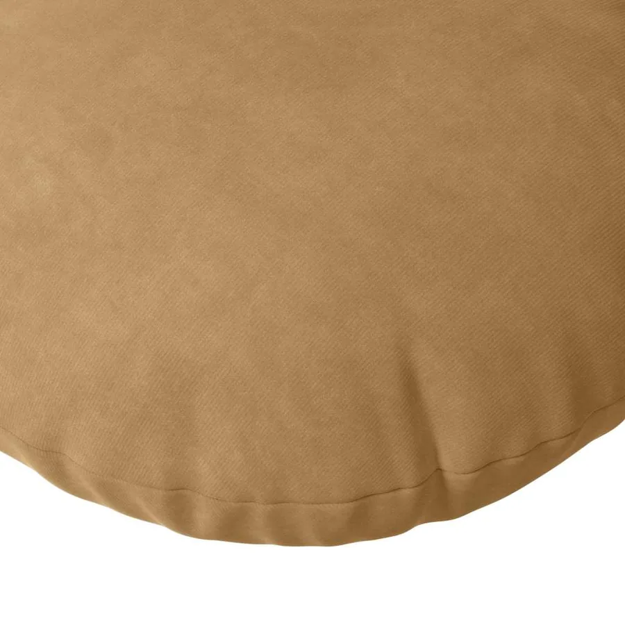 Coussins de siège 2 pcs Marron Ø 40 x 13 cm Velours - 7