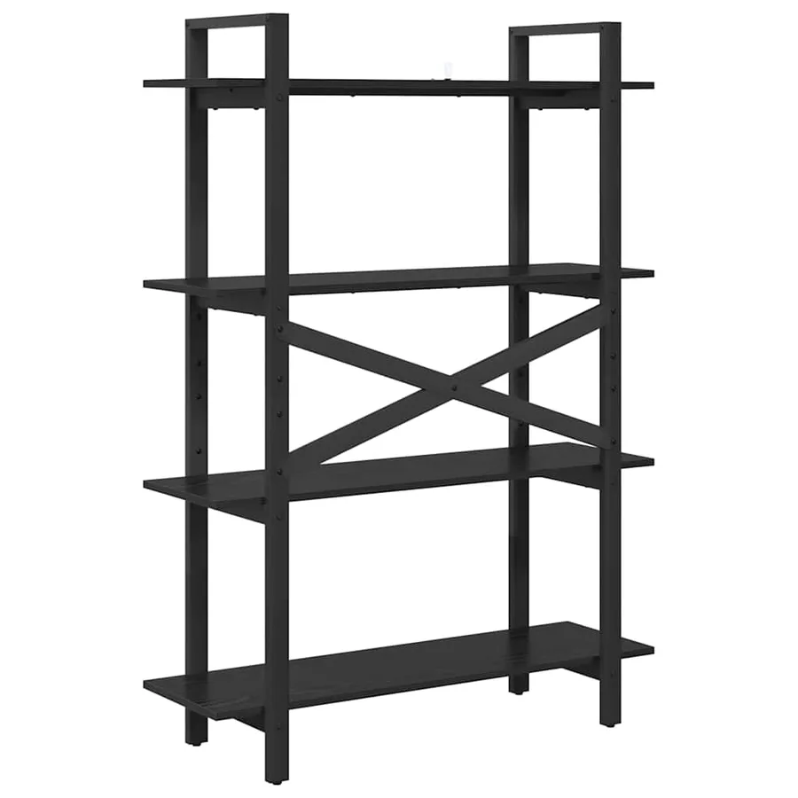 Étagère Chêne noir 100 x 33,5 x 140 cm Bois d'ingénierie - 7