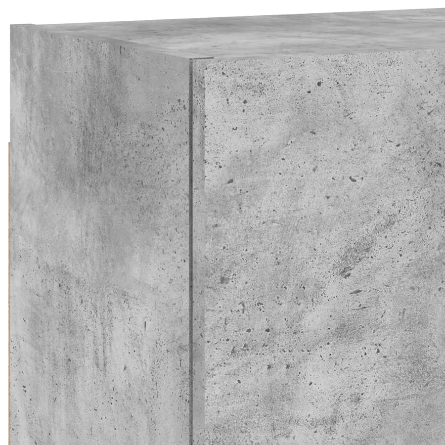 Unités murales TV 5 pcs gris béton bois d'ingénierie - 11