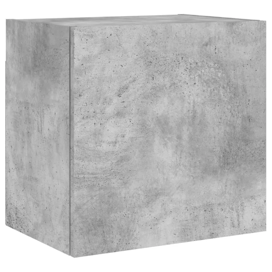 Unités murales TV 5 pcs gris béton bois d'ingénierie - 7