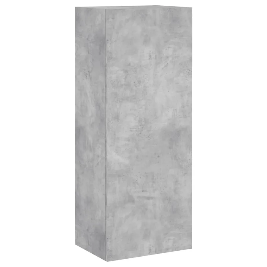 Unités murales TV 5 pcs gris béton bois d'ingénierie - 8