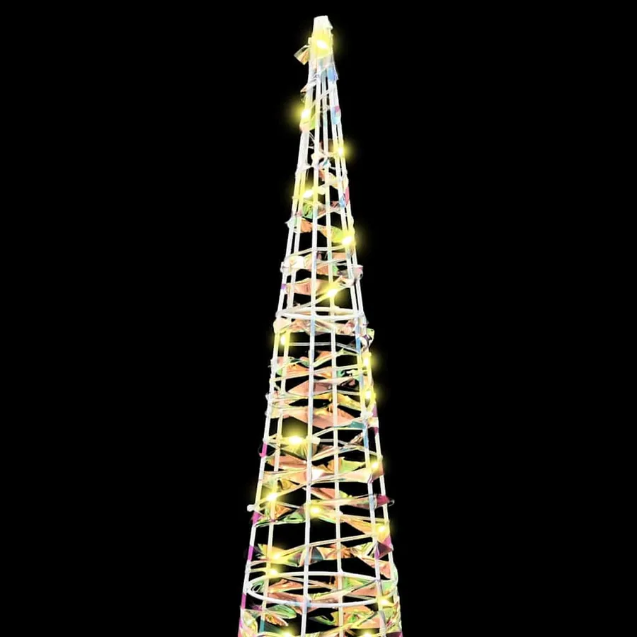 Sapin de Noël avec 90 LED 3 pcs Blanc chaud 20 x 20 x 80 cm PET - 6