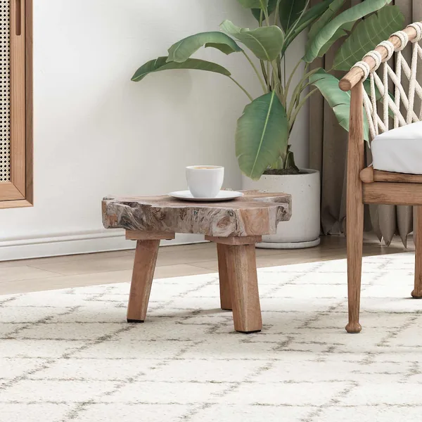 Table de chevet Marron 40 x 40 x 25 cm Bois Recyclé Solide