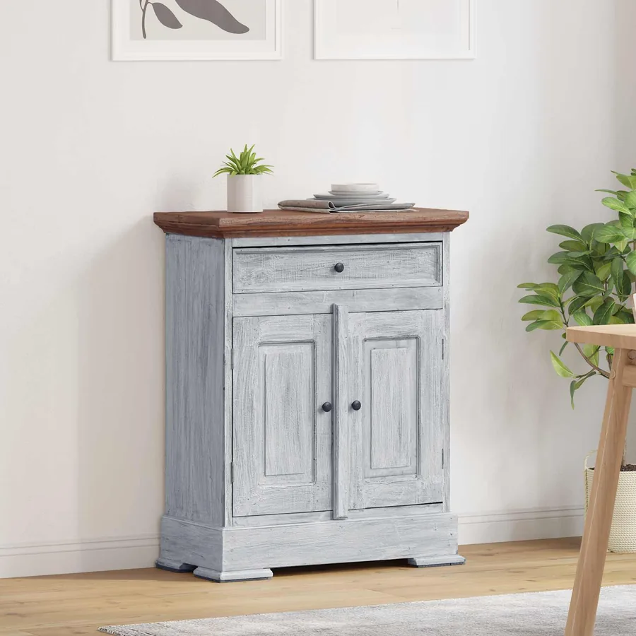 Armoire de rangement 63 x 30 x 79 cm Bois de Mahogany Massif