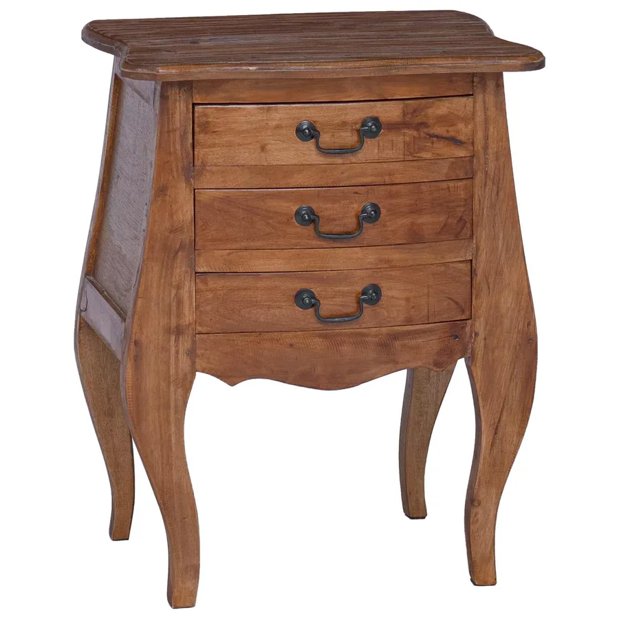 Coffre de rangement 48 x 35 x 64 cm Bois de Mahogany Massif - 2