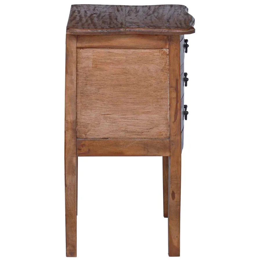 Coffre de rangement 48 x 35 x 64 cm Bois de Mahogany Massif - 6